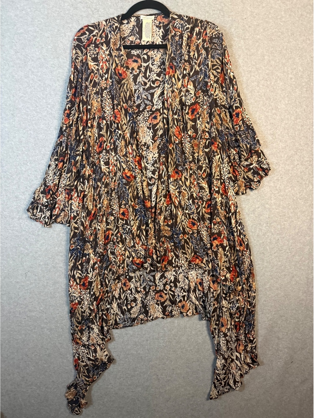 Lucky Brand Bohemian Style Floral Kimono